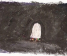 Arlecchino fantasma, Pastelli a olio su carta, cm 33x24