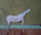 Portatore di mandorle, olio su tela, cm 80x80