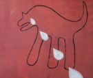 Lacrime di Biri, olio su juta, cm 140x140