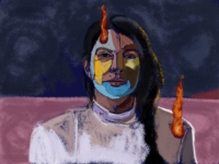 Burning Marina, tecnica digitale
